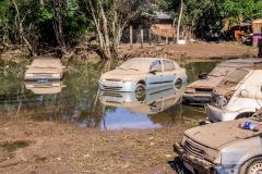 Ciclone de junho em Taquaral, no Rio Grande do Sul
