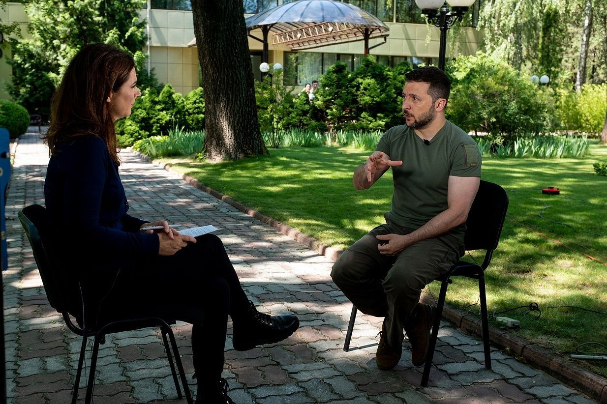 Erin Burnett e Zelensky