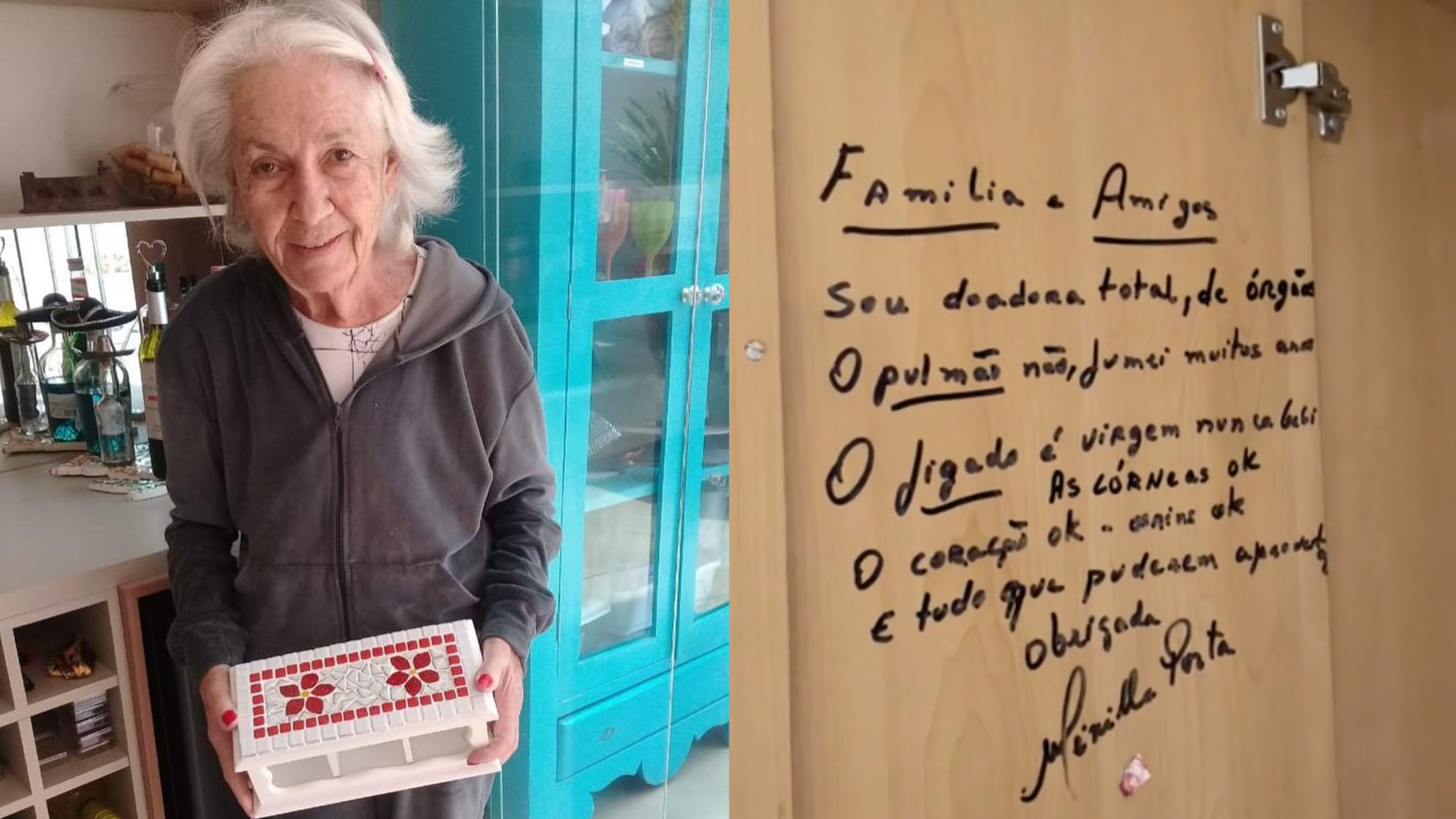 Estudante encontra mensagem da avó1