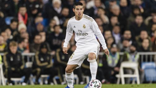 James Rodríguez em campo pelo Real Madrid