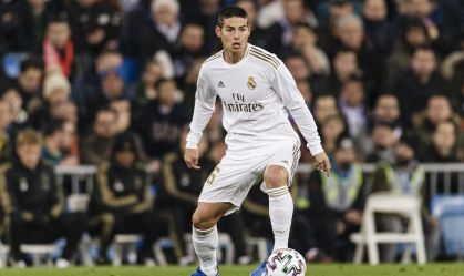 James Rodríguez em campo pelo Real Madrid