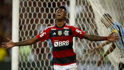 Bruno Henrique em ação pelo Campeonato Brasileiro 2023