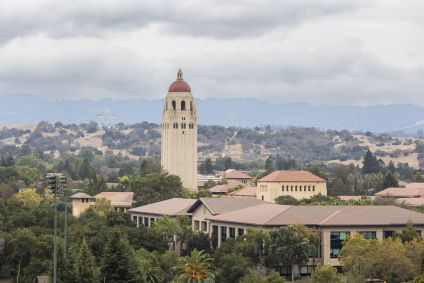 Vista geral do campus da Universidade de Stanford, em Palo Alto, na Califórnia, nos EUA, em 10 de setembro de 2022.