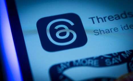 O aplicativo Threads, do Instagram, é visto na loja de aplicativos da Apple, em 6 de julho de 2023.