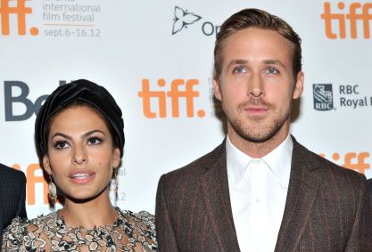 O ator Ryan Gosling e a esposa, a atriz Eva Mendes