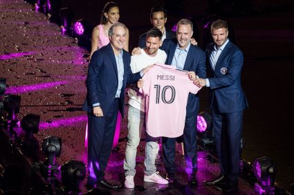 Messi com a camisa 10 do Inter Miami