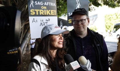 Members Of SAG-AFTRA Go On Strike In Los Angeles, CA