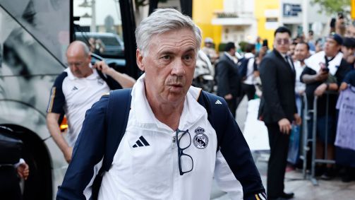 Ancelotti chega para a pré-temporada do Real Madrid nos Estados Unidos
