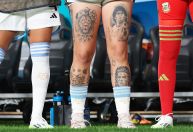 Jogadora da Argentina na Copa chama atenção com tatuagem de Cristiano Ronaldo