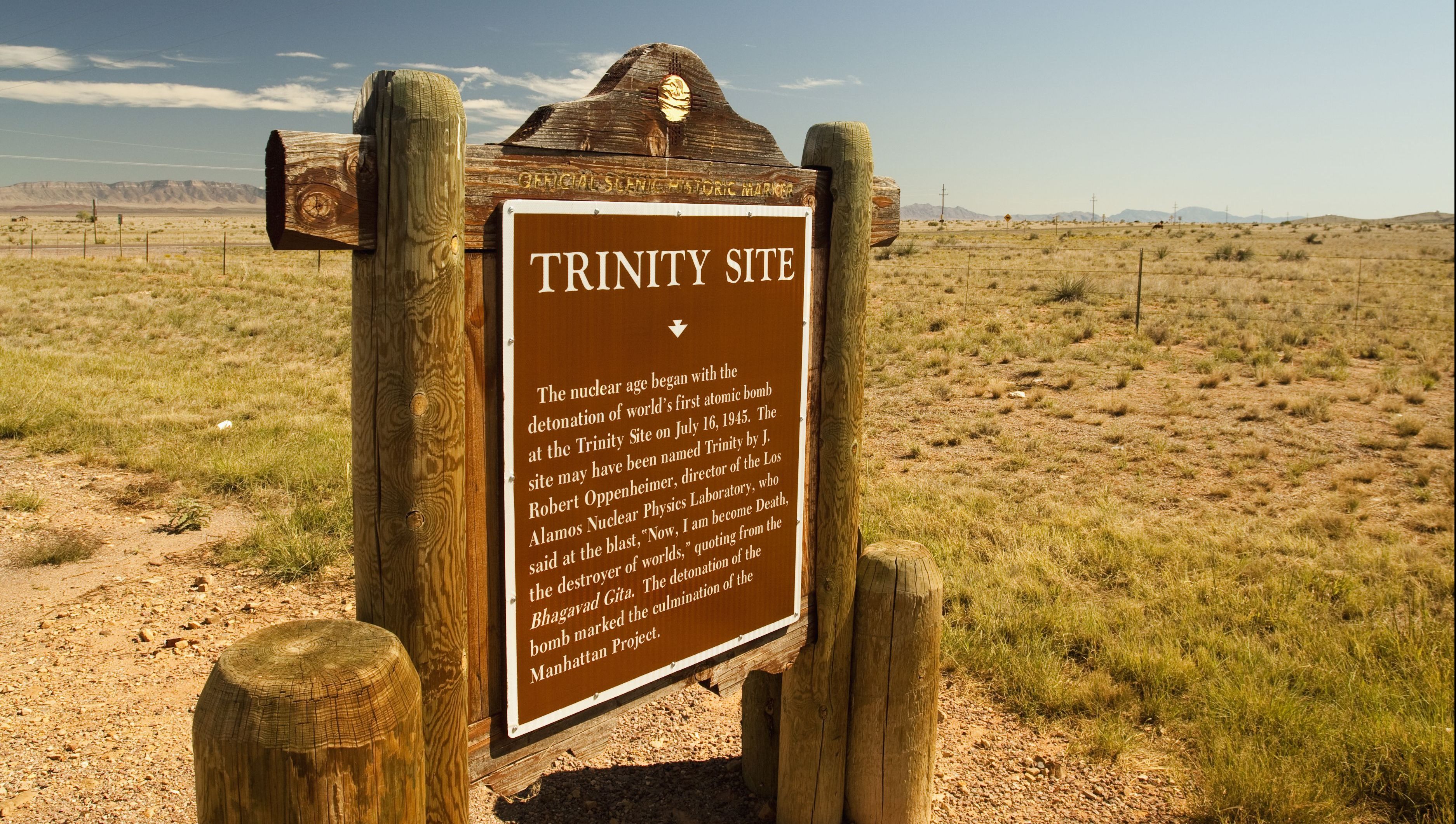Trinity Site atomic bomb landmark