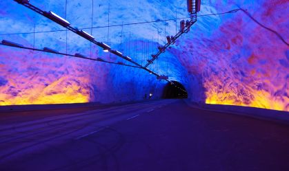 Laerdal Tunnel, na Noruega