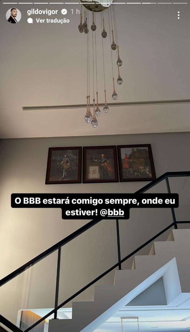 O ex-BBB também reservou uma parede para relembrar sua participação no reality / Reprodução/Instagram