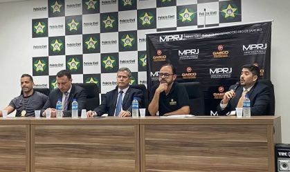 Coletiva de imprensa da Polícia Civil e Ministério Público do Rio de Janeiro ocorreu nesta quinta-feira (27)