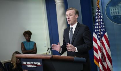 White House Media Briefing Held By Press Secretary Karine Jean-Pierre And National Security Advisor Jake Sullivan