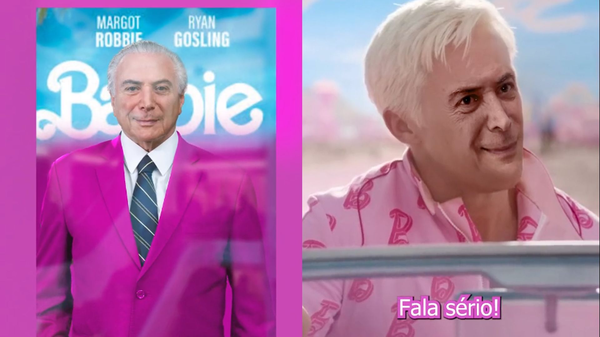 Michel Temer com Barbie alcançou 4 milhões de visualizações, diz assessoria do ex-presidente