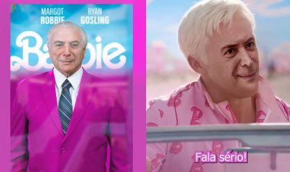 Michel Temer com Barbie alcançou 4 milhões de visualizações, diz assessoria do ex-presidente