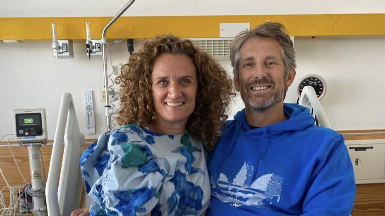 Van der Sar ao lado de sua esposa Annemarie