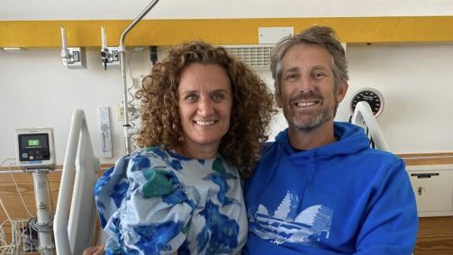 Van der Sar ao lado de sua esposa Annemarie