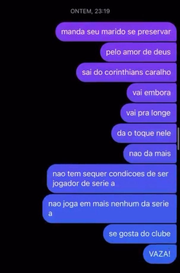 Esposa de Maycon discute com torcedor nas redes sociais / Reprodução / Twitter