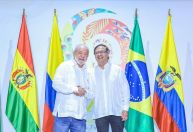 Presidentes da Colômbia e do Brasil prometem cooperação para proteger a Amazônia