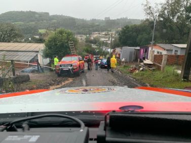 Município de Sobradinho, um dos mais afetados pelo granizo do ciclone no RS