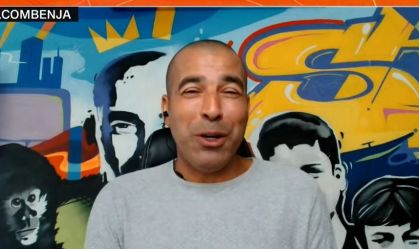 Emerson Sheik em participação no Domingol com Benja, da CNN