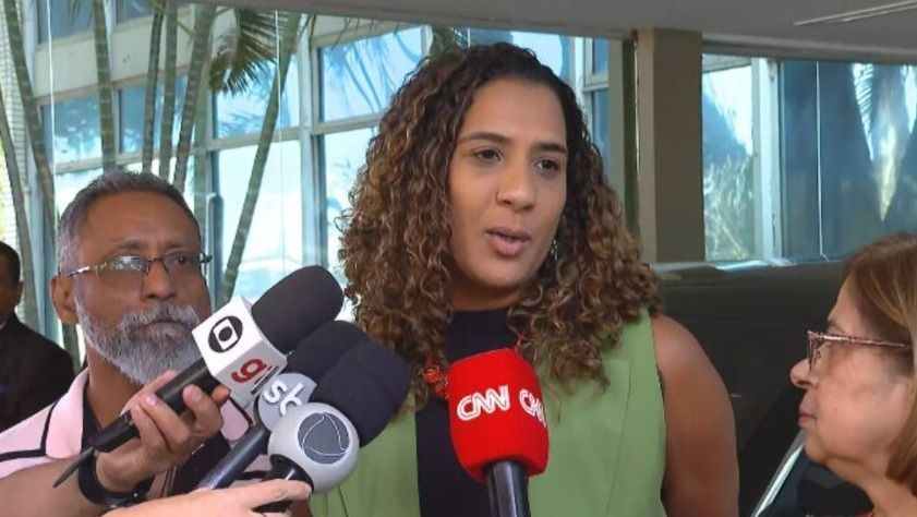 Ministra da Igualdade Racial, Anielle Franco.