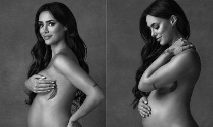 Grávida de Neymar, Bruna Biancardi exibe barriga em ensaio fotográfico