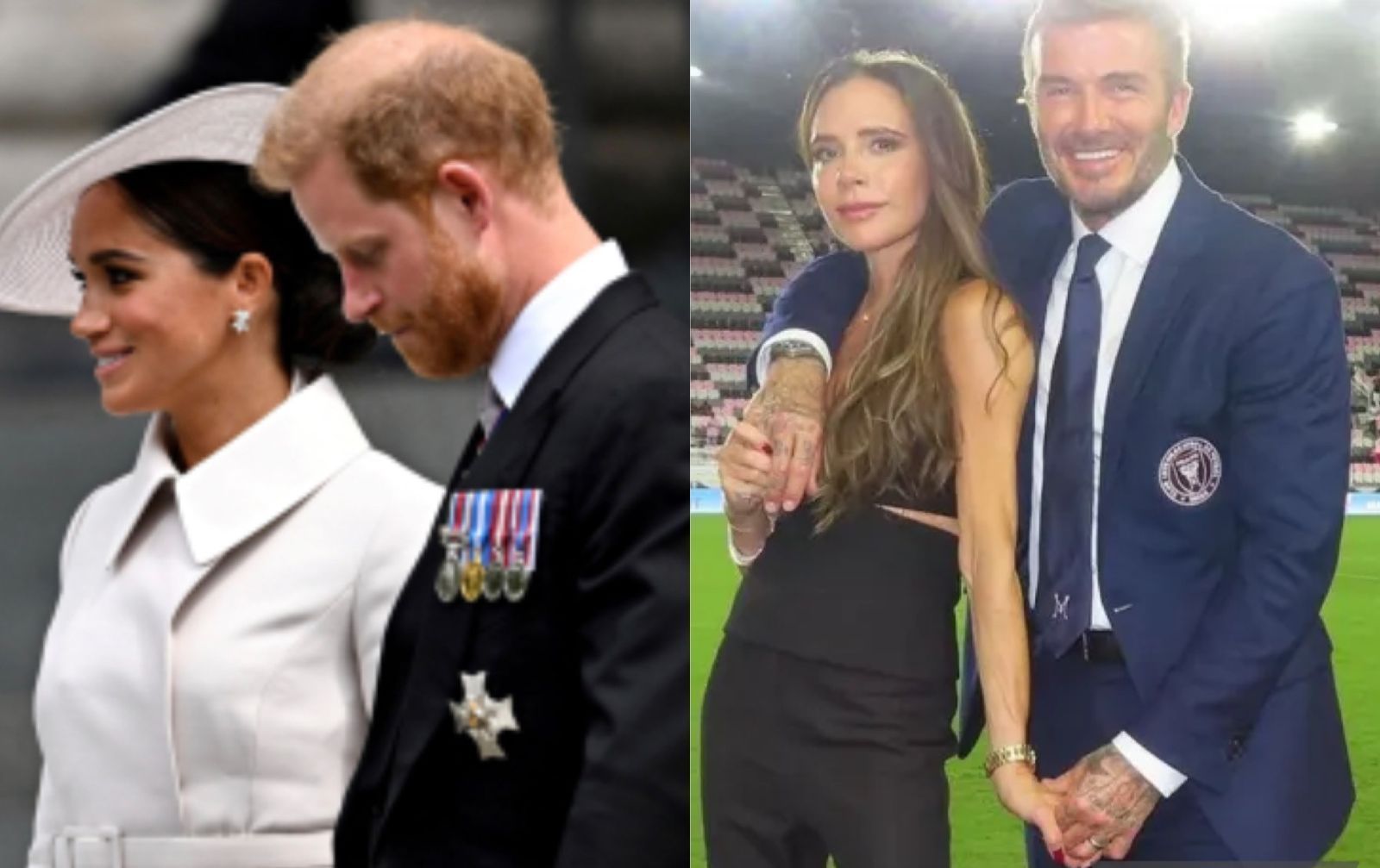 Imagem de destaque do post: Harry e Meghan rompem amizade com David e Victoria Beckham após briga, diz jornal
