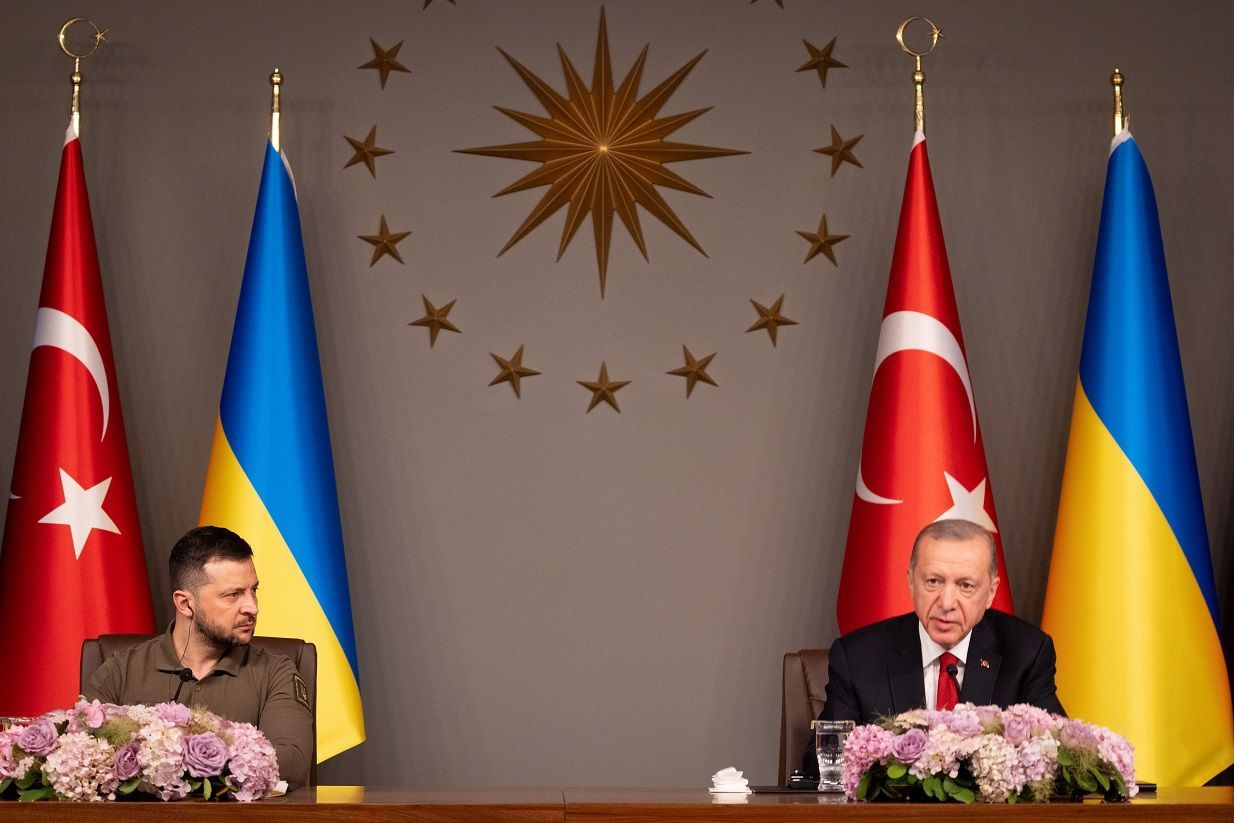 President Of Ukraine Volodymyr Zelensky Visits Turkey