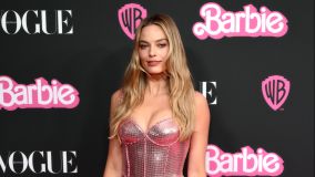 Margot Robbie durante a première de &quot;Barbie&quot; em Sydney, na Austrália