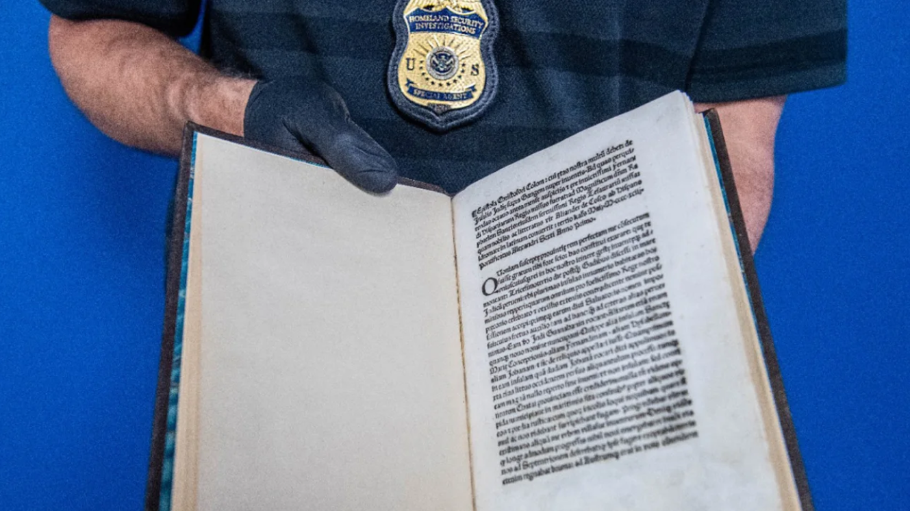 carta roubada de Cristóvão Colombo