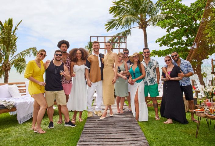 Apresentadores e participantes da 3ª temporada de "Casamento às Cegas: Brasil" / Divulgação/Netflix