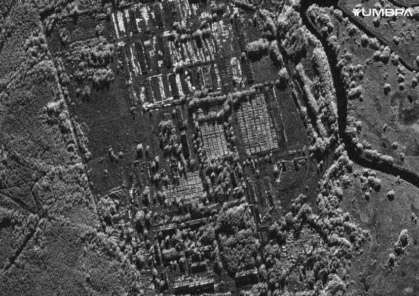Visão geral da guarnição de Tsel, Belarus, em 21 de julho. / Imagem de satélite ©2023 Maxar Technologies