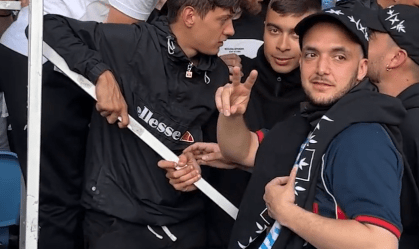 C. Tangana com a torcida do Celta de Vigo