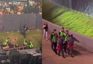 Rampa desaba e deixa cerca de 25 feridos em festival de música no estádio Serra Dourada, em Goiânia
