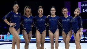 A seleção feminina da Ginástica Artística conquista a vaga para Paris 2024 através das classificatórias no Mundial, em Antuérpia