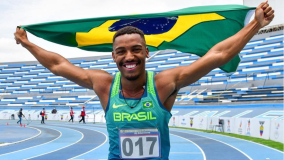 Erik Cardoso bateu o recorde: foi o primeiro brasileiro a correr os 100m rasos abaixo de 10 segundos e garantir o índice olímpico