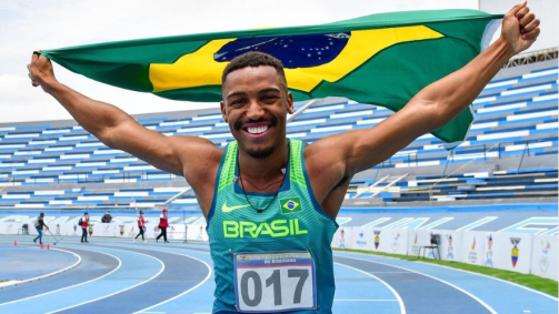 Erik Cardoso bateu o recorde: foi o primeiro brasileiro a correr os 100m rasos abaixo de 10 segundos e garantir o índice olímpico