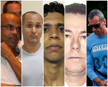 Marcola, Fernandinho Beira-mar, Cabeça, Branca, Nem da Rocinha e Marcinho VP