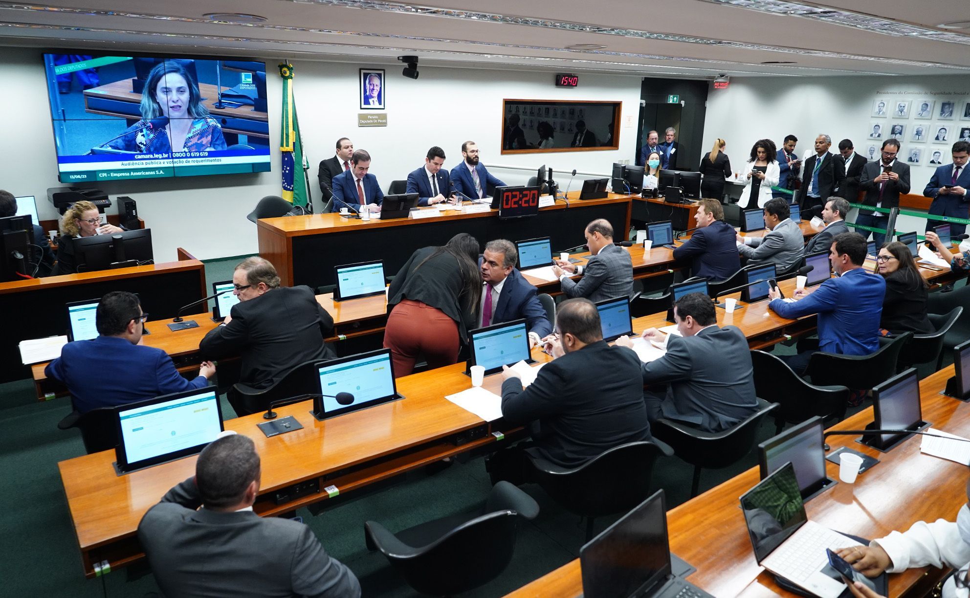 Audiência da CPI das Americanas na Câmara dos Deputados