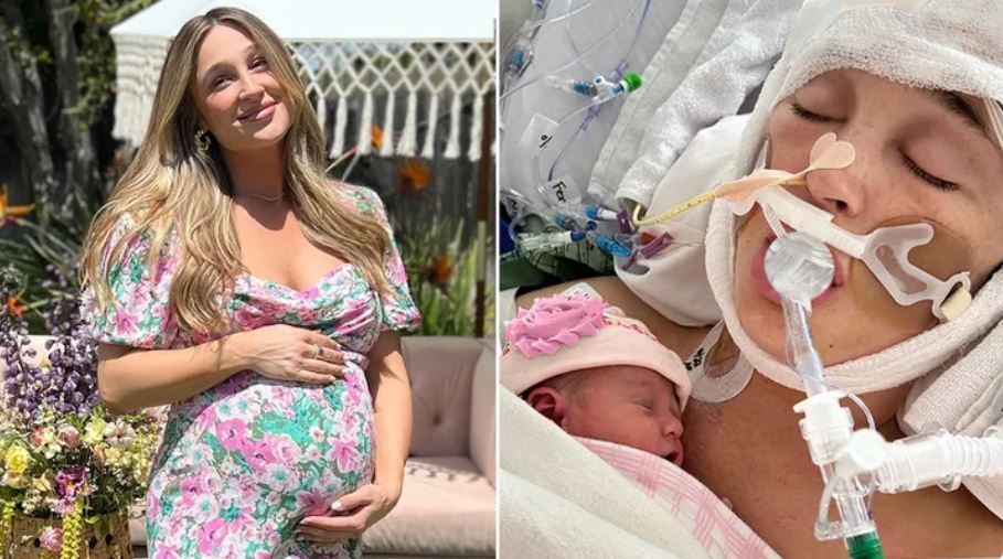 Sua filha recém-nascida também permaneceu internada na UTI Neonatal / Reprodução / Go Fund Me