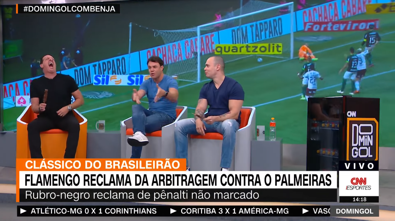 Domingol com Benja comenta Palmeiras 1 x 1 Flamengo