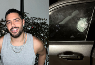 Pedro Sampaio diz ter sofrido tentativa de assalto e tem carro baleado no Rio