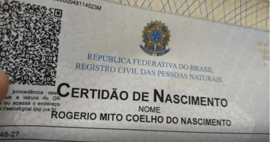 Menino é nomeado como "Rogério Mito" pelo pai