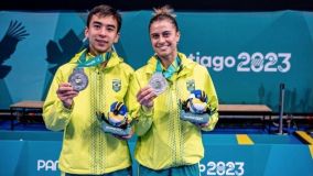 Bruna Takahashi e Vitor Ishiy classificam o Brasil para os Jogos Olímpicos 2024 no tênis de mesa de duplas mistas