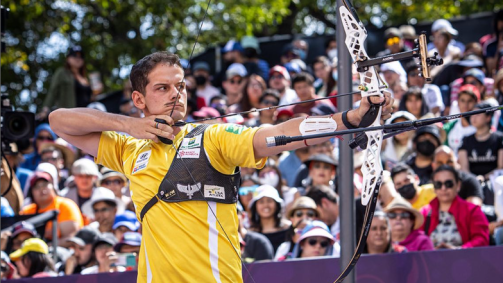 Marcos D&#039;Almeida classificou o Brasil no tiro com arco masculino individual e deve representar o Brasil em Paris