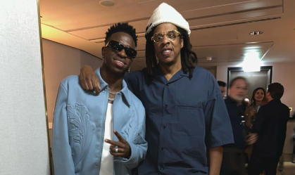 Vini Jr. e Jay-Z em foto recente