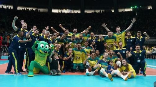 Seleção masculina de Vôlei garante vaga olímpica no pré-olímpico da modalidade