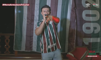 Rapper Xamã é torcedor fanático do Fluminense